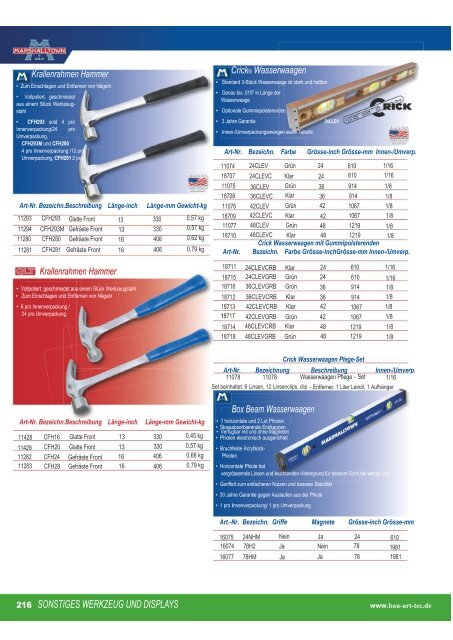 Catalog Marshalltown-BAT+