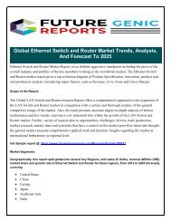 Global Ethernet Switch and Router Market Show Surprisingly Strong Growth in First Quarter of 2018