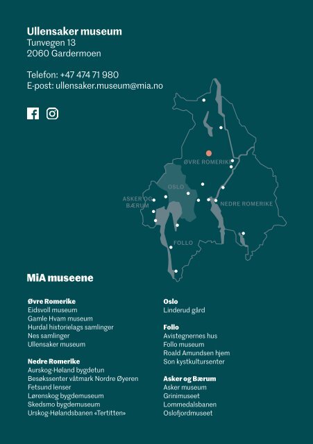 Ullensaker museum program 2018