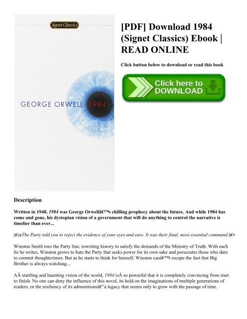 1984 Novel Ebook