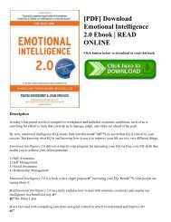 [PDF] Download Emotional Intelligence 2.0 Ebook | READ ONLINE