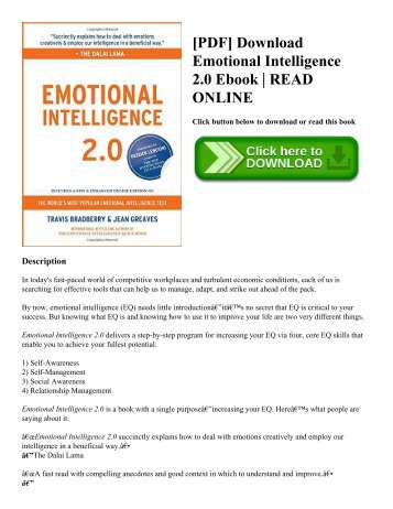 [PDF] Download Emotional Intelligence 2.0 Ebook | READ ONLINE