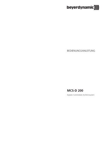 MCS-D 200 - Beyerdynamic