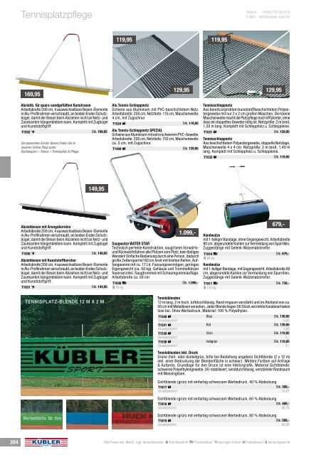 Hauptkatalog 2019 Kübler Sport