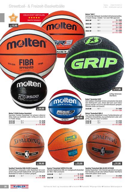 Hauptkatalog 2019 Kübler Sport