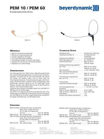 PEM10_PEM60_DB_D:Layout 1 - Beyerdynamic