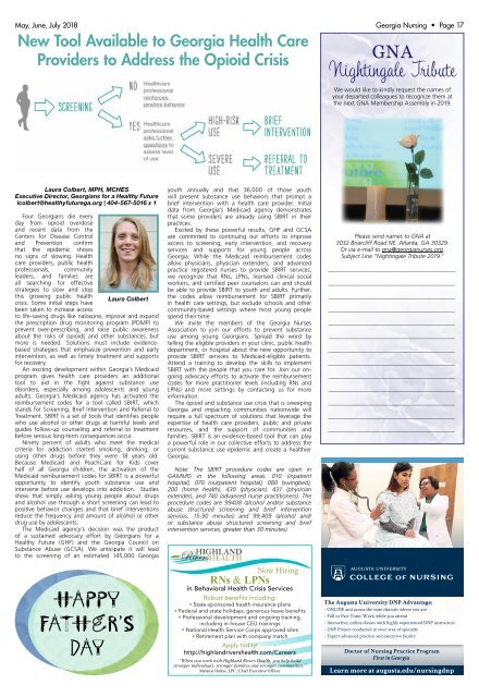 Georgia Nursing - May 2018