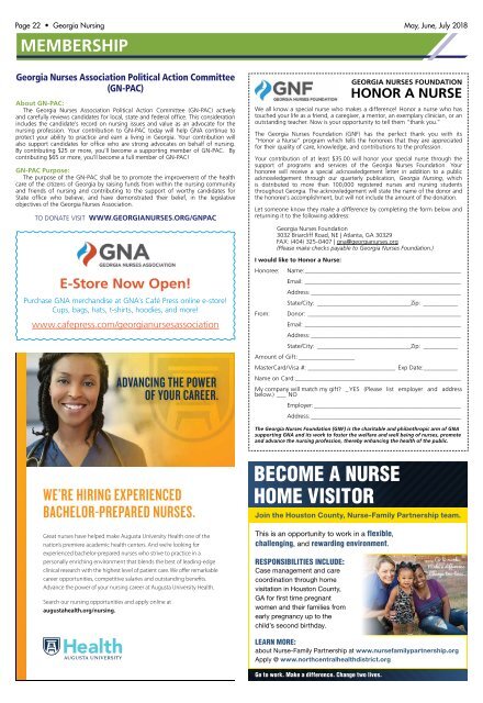 Georgia Nursing - May 2018