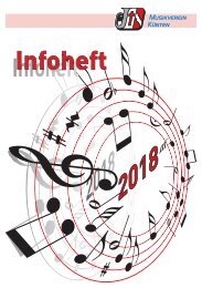 Musikverein Infoheft 2018