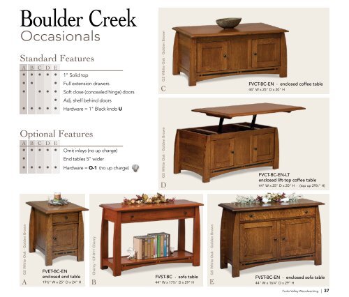 Forks Valley Woodworking 2018 Catalog
