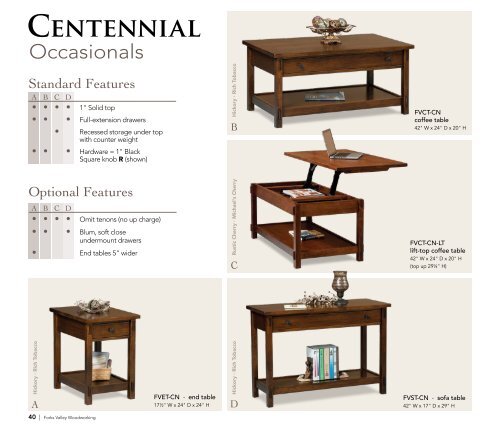 Forks Valley Woodworking 2018 Catalog