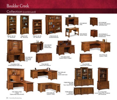 Forks Valley Woodworking 2018 Catalog