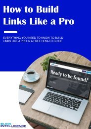 A Guide to Building Links Like a PRO! 