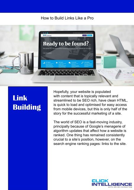 A Guide to Building Links Like a PRO! 