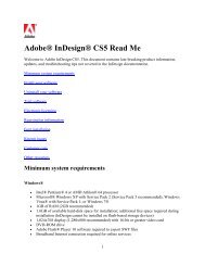 InDesign CS5 Read Me