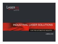 Laserax Industrial Laser Solution for the Automotive industry