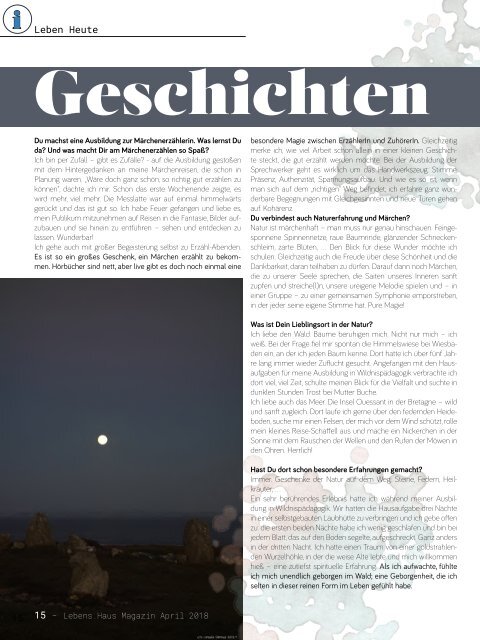 Lebens.Haus Magazin 04/2018