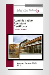 CNC Administrative Assistant Certificate 