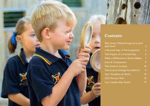 Scotch College Philanthropy Impact Report 2017