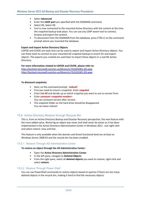 WindowsServer2012ADBackupandDisasterRecoveryProcedures_V1.0