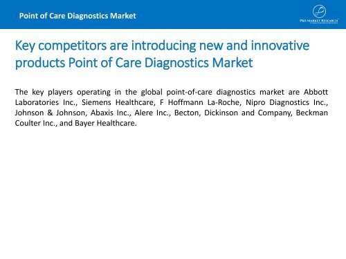 Point of Care Diagnostics Market