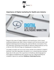 Digital Marketing Ideas for Healthcare Industry