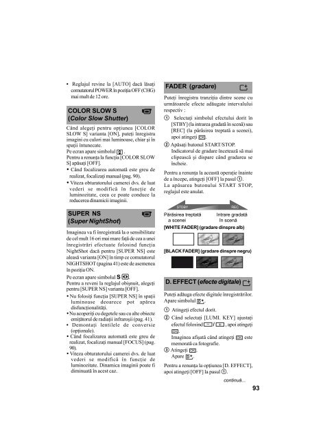 Sony HDR-UX1E - HDR-UX1E Mode d'emploi Roumain