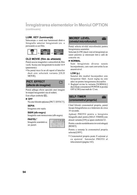 Sony HDR-UX1E - HDR-UX1E Mode d'emploi Roumain