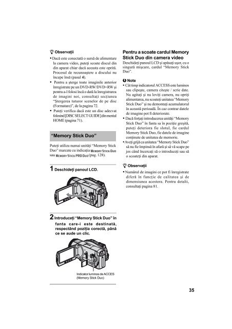 Sony HDR-UX1E - HDR-UX1E Mode d'emploi Roumain