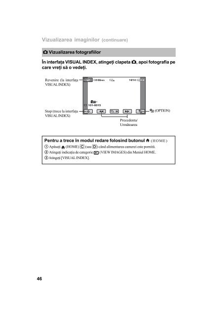 Sony HDR-UX1E - HDR-UX1E Mode d'emploi Roumain