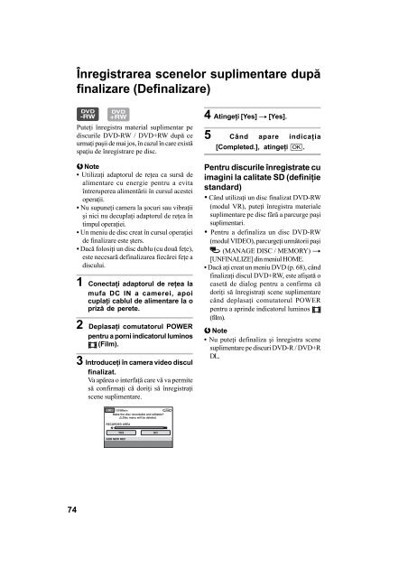 Sony HDR-UX1E - HDR-UX1E Mode d'emploi Roumain