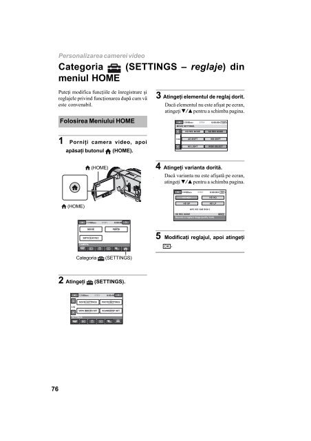 Sony HDR-UX1E - HDR-UX1E Mode d'emploi Roumain