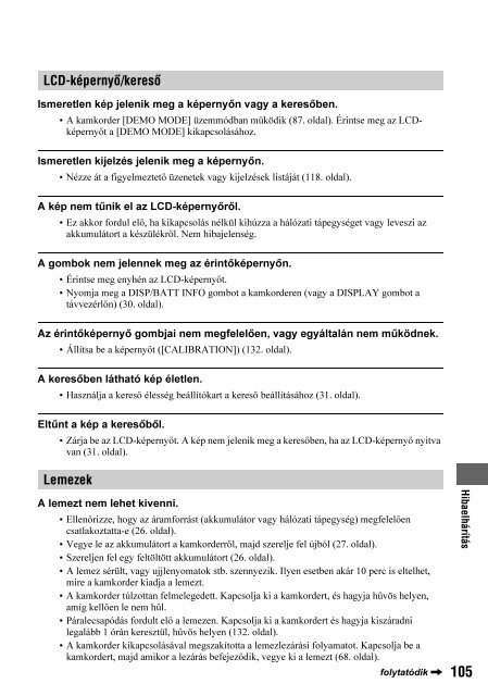 Sony HDR-UX1E - HDR-UX1E Consignes d&rsquo;utilisation Hongrois