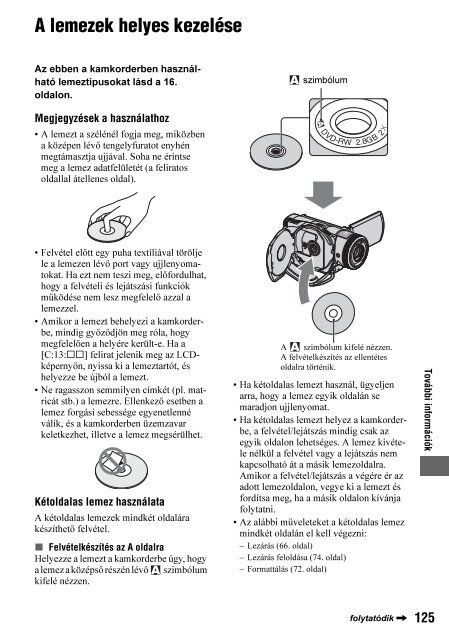 Sony HDR-UX1E - HDR-UX1E Consignes d&rsquo;utilisation Hongrois