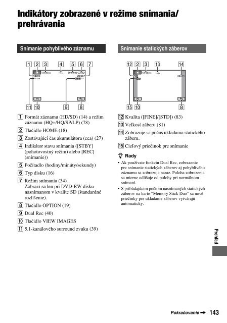 Sony HDR-UX1E - HDR-UX1E Consignes d&rsquo;utilisation Slovaque