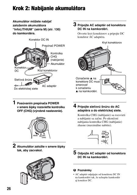 Sony HDR-UX1E - HDR-UX1E Consignes d&rsquo;utilisation Slovaque