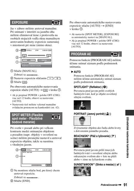 Sony HDR-UX1E - HDR-UX1E Consignes d&rsquo;utilisation Slovaque