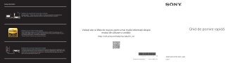 Sony UDA-1 - UDA-1 Guide de mise en route Roumain