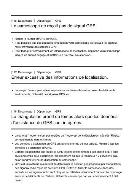 Sony FDR-X1000VR - FDR-X1000VR Manuel d'aide