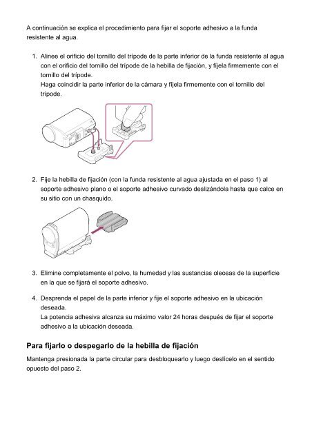 Sony FDR-X1000VR - FDR-X1000VR Manuel d'aide Espagnol