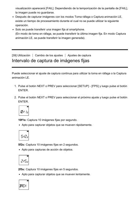 Sony FDR-X1000VR - FDR-X1000VR Manuel d'aide Espagnol