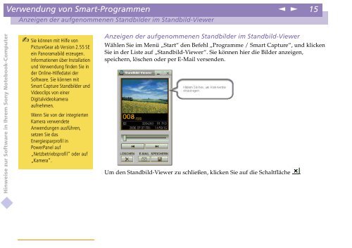 Sony PCG-C1VE - PCG-C1VE Manuale software Tedesco