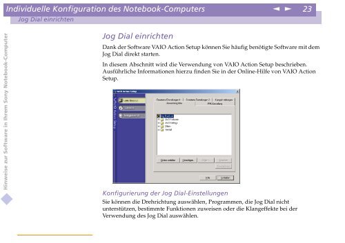 Sony PCG-C1VE - PCG-C1VE Manuale software Tedesco