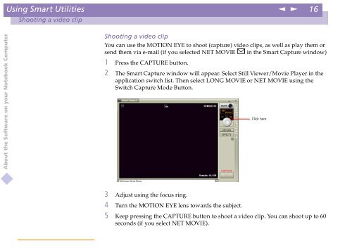 Sony PCG-C1VE - PCG-C1VE Manuale software Inglese