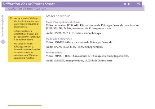 Sony PCG-C1VE - PCG-C1VE Manuale software Francese