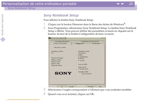 Sony PCG-C1VE - PCG-C1VE Manuale software Francese