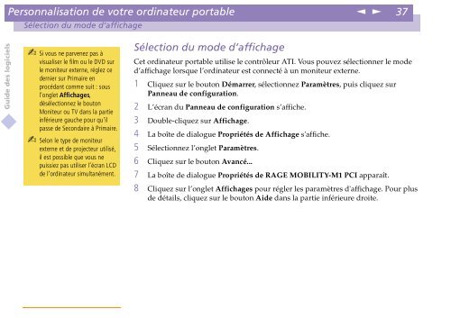 Sony PCG-C1VE - PCG-C1VE Manuale software Francese