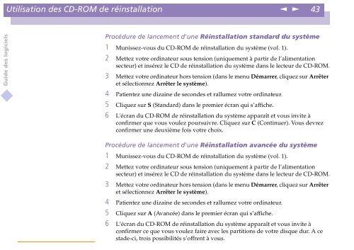 Sony PCG-C1VE - PCG-C1VE Manuale software Francese