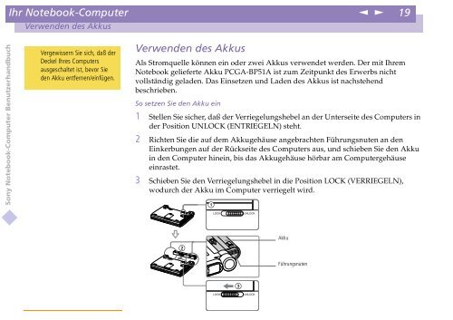 Sony PCG-C1VE - PCG-C1VE Istruzioni per l'uso Tedesco