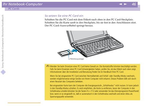 Sony PCG-C1VE - PCG-C1VE Istruzioni per l'uso Tedesco